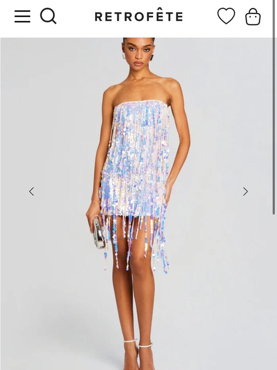 Retrofete Dresses & Skirts - SHIRA SEQUIN FRINGE
CROCHET DRESS
Retrofête